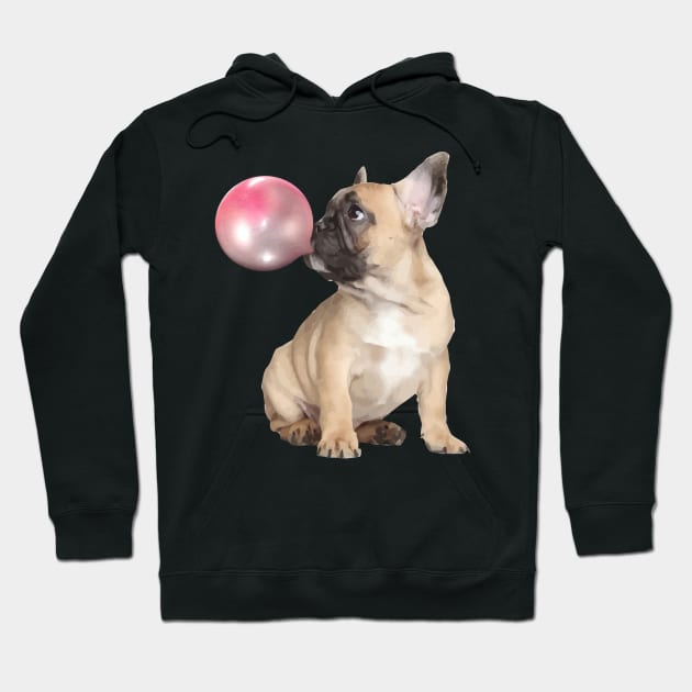 french bulldog Funny dog Hoodie by Collagedream